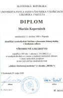 Diplom - všeobecné lekárstvo